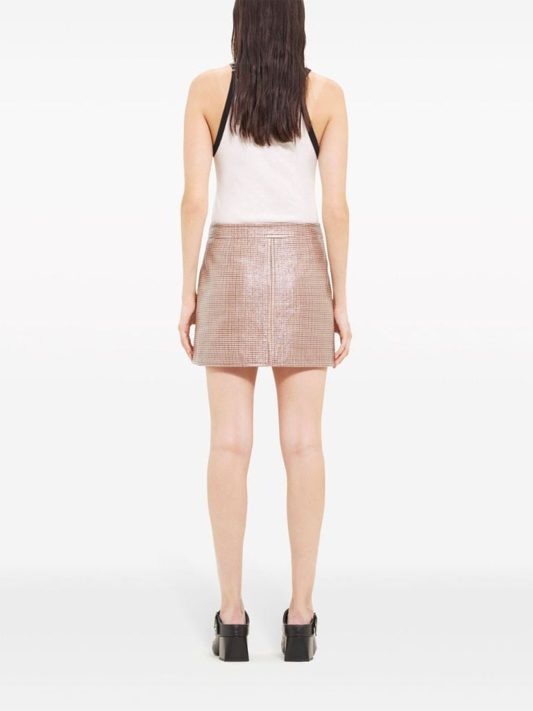 Brown Re-edition Checked Mini Skirt