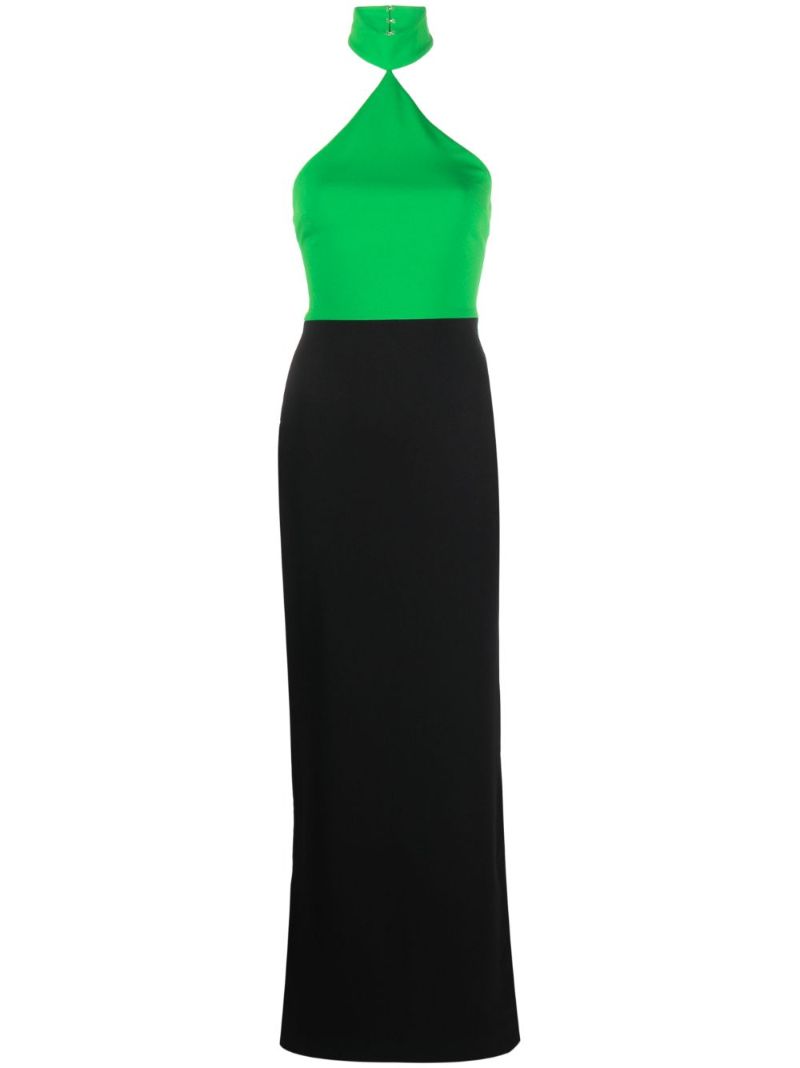Black Blanca Halterneck Maxi Dress
