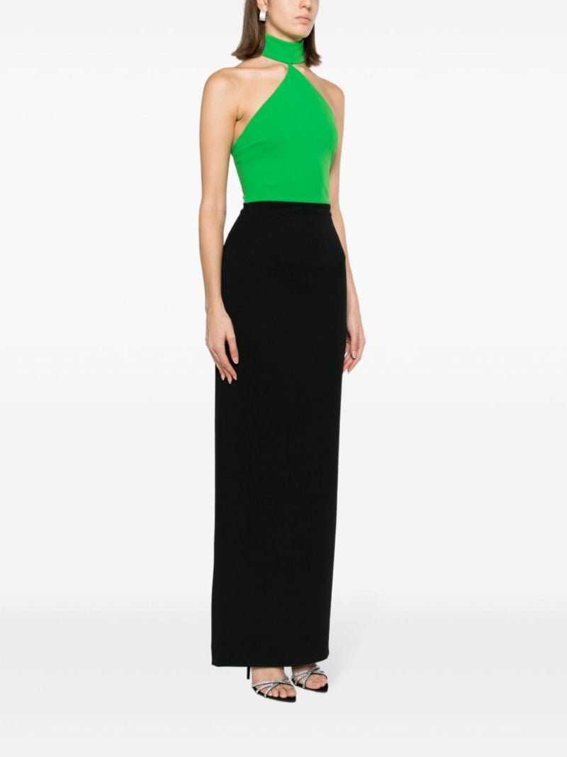 Black Blanca Halterneck Maxi Dress