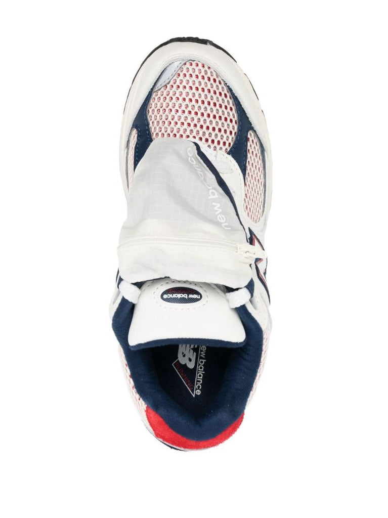 White 2002r Leather Sneakers