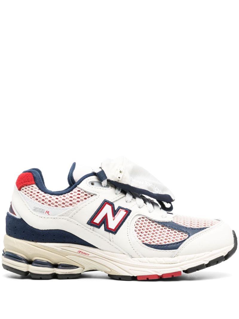 White 2002r Leather Sneakers