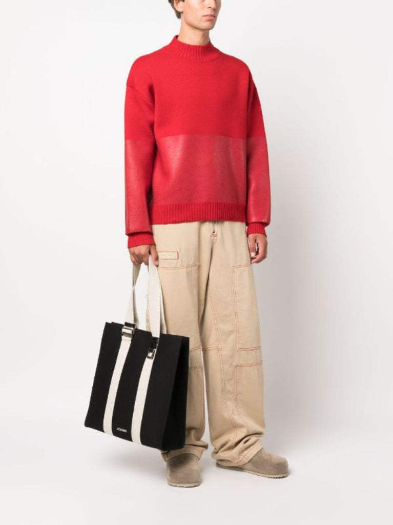 Black Le Cabas Cuerda Tote Bag
