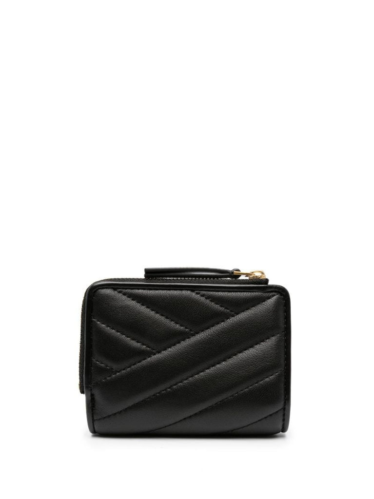 Black Kira Quilted Leather Wallet