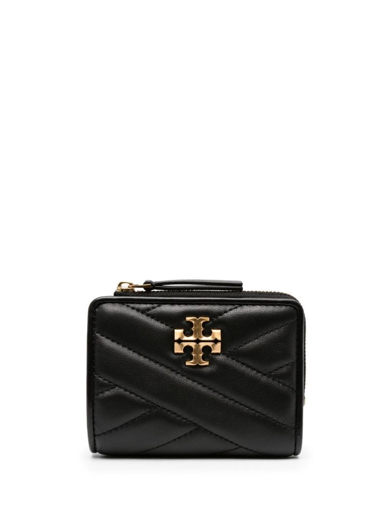 Black Kira Quilted Leather Wallet