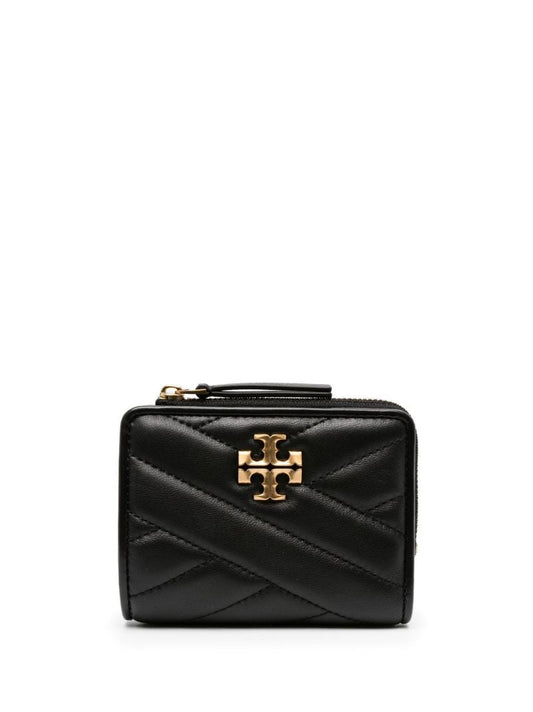 Black Kira Quilted Leather Wallet