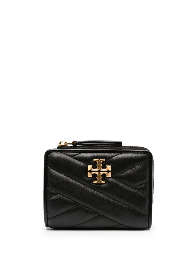 Black Kira Quilted Leather Wallet