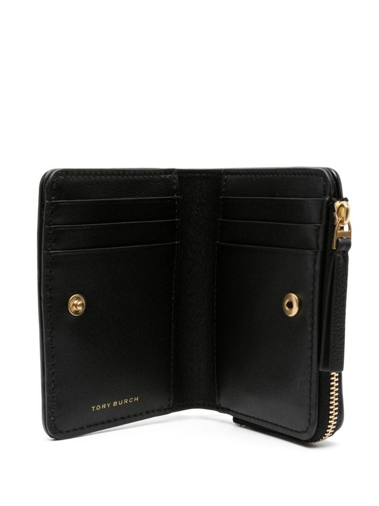 Black Kira Quilted Leather Wallet