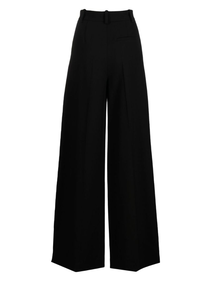 Black Teyanna Wide-leg Trousers