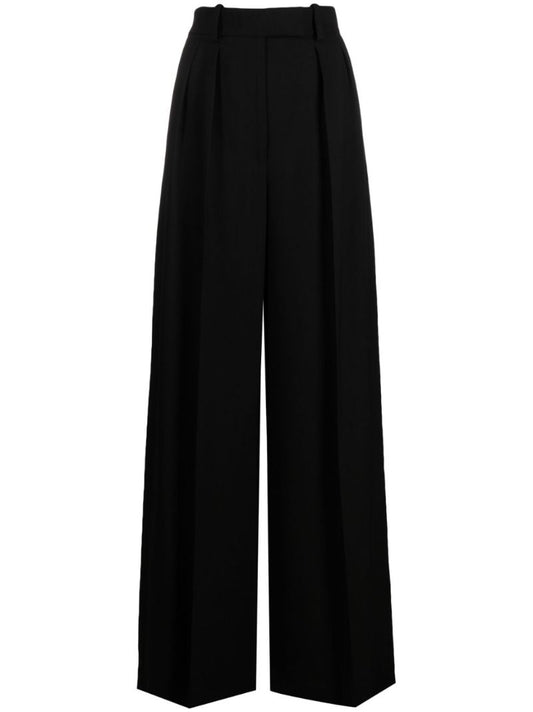 Black Teyanna Wide-leg Trousers