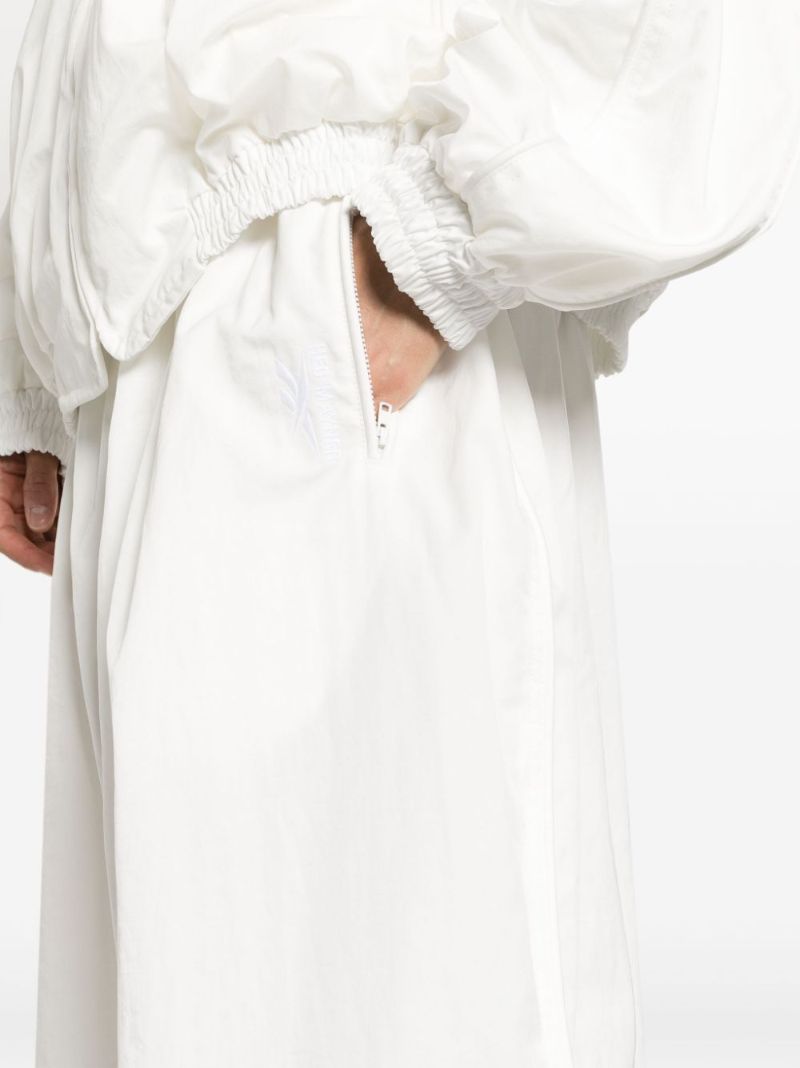 X Hed Mayner White Wide-leg Track Pants