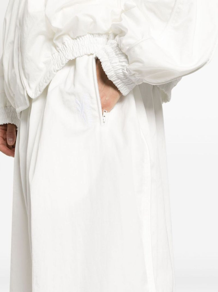 X Hed Mayner White Wide-leg Track Pants