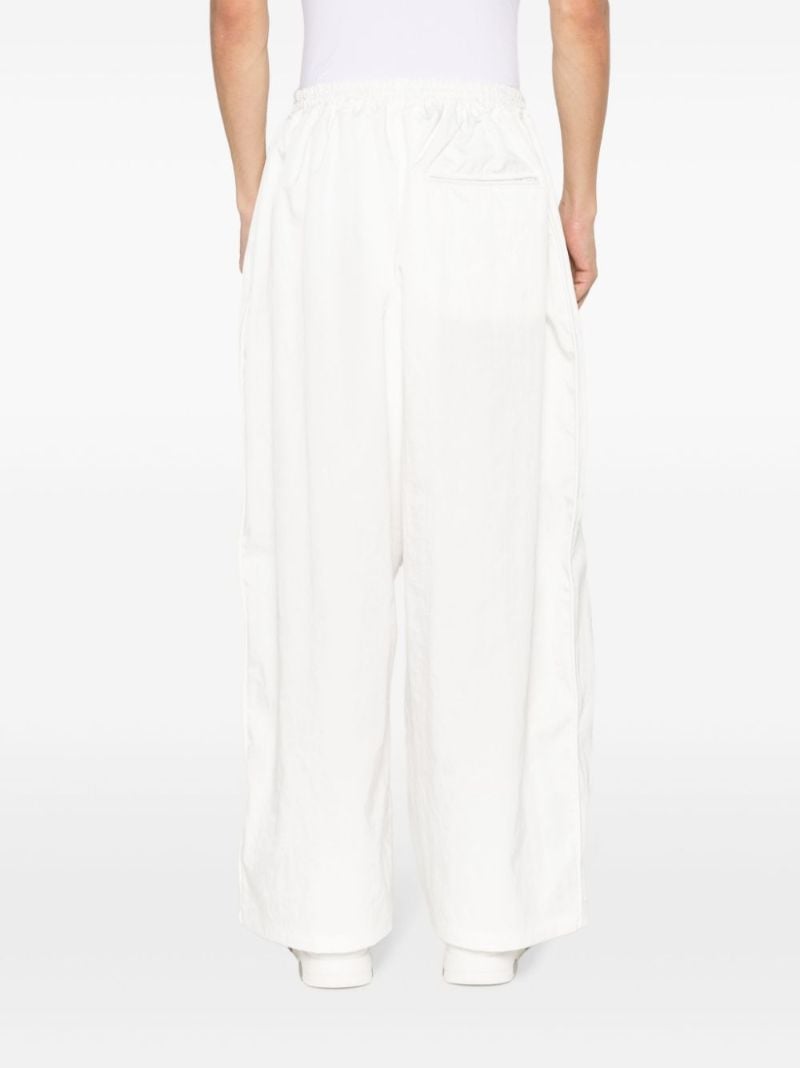 X Hed Mayner White Wide-leg Track Pants