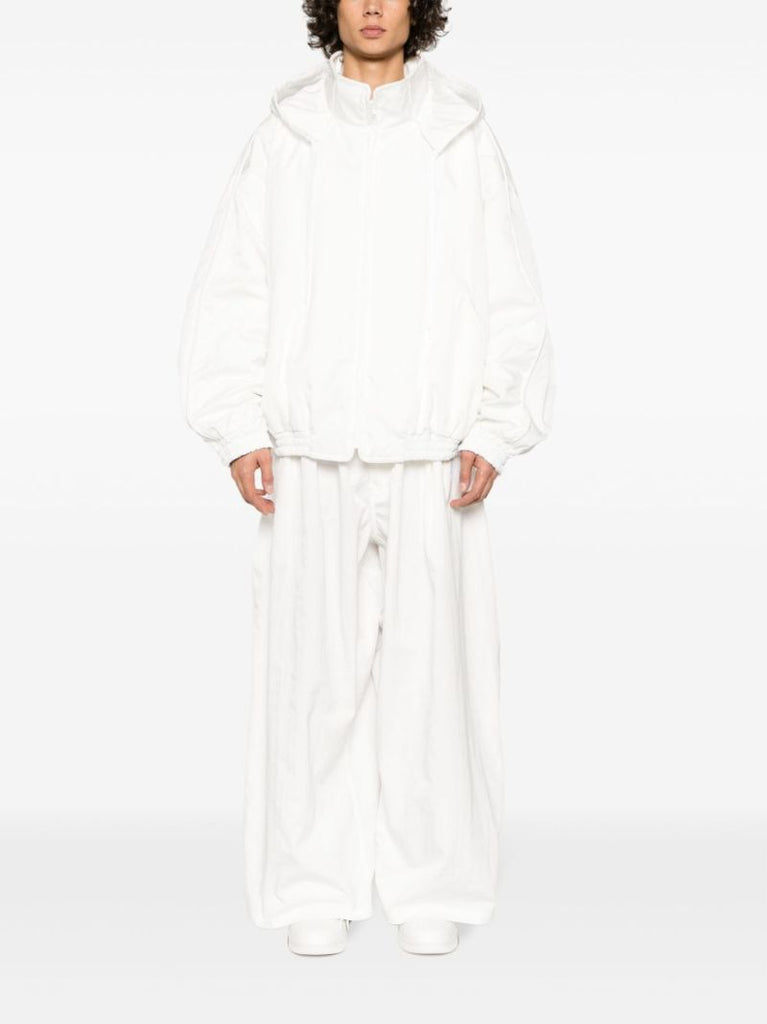 X Hed Mayner White Wide-leg Track Pants