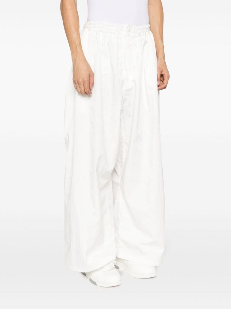 X Hed Mayner White Wide-leg Track Pants