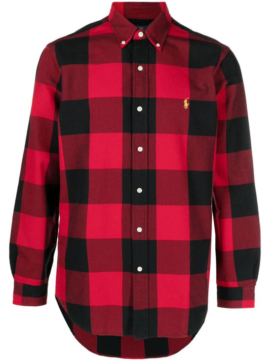 Red Lunar New Year Oxford Cotton Shirt