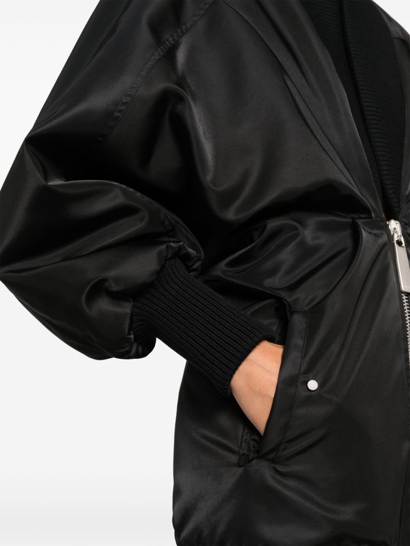 Black Shawl-lapel Mini Dress