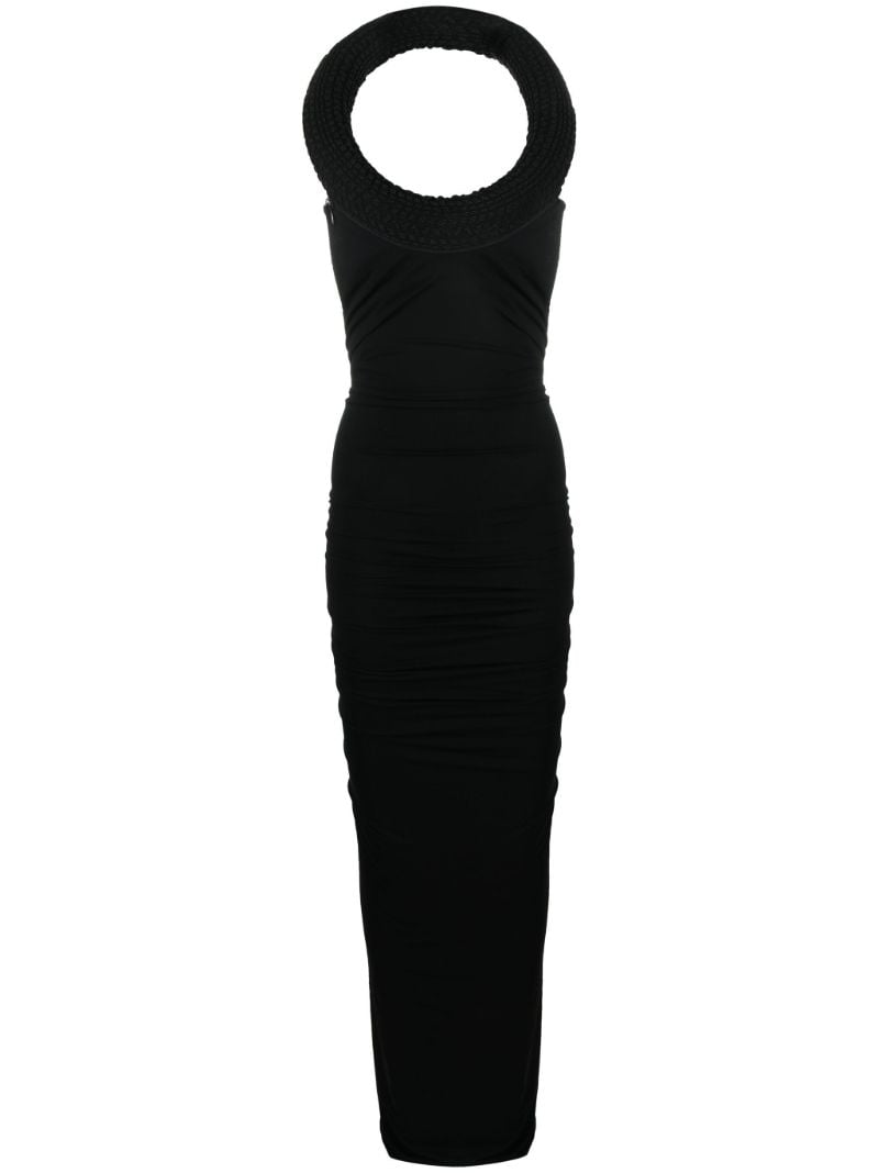 Black Vi Tube Maxi Dress