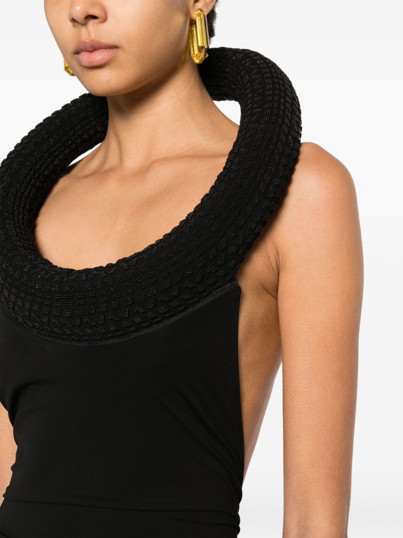 Black Vi Tube Maxi Dress