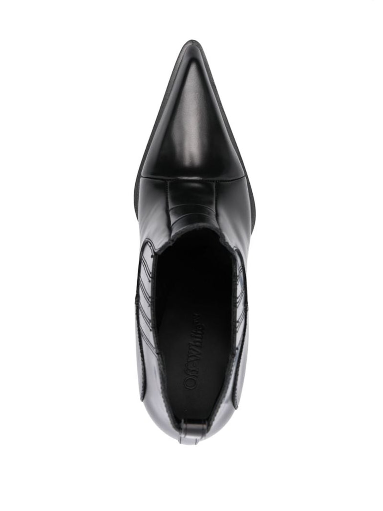 Black Moon Beatle Shade 95 Leather Ankle Boots
