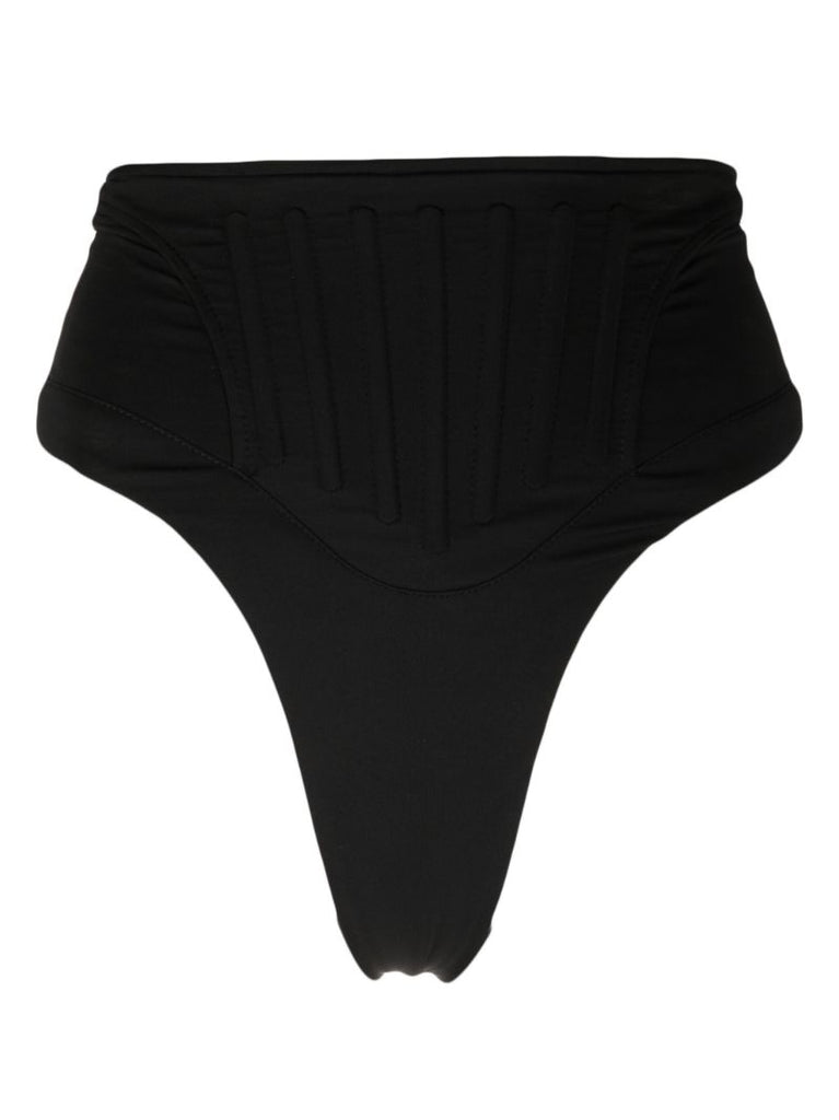 Black Corset Bikini Bottoms