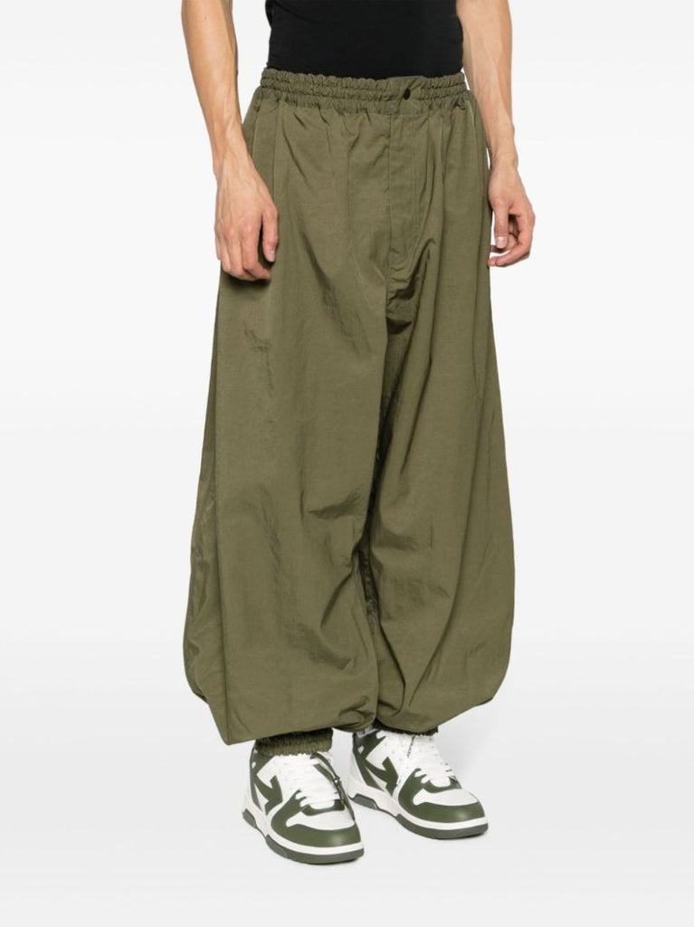 X Hed Mayner Green Wide-leg Track Pants