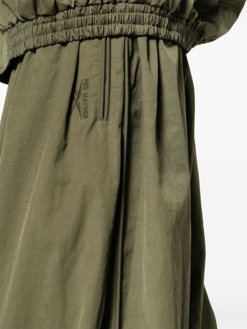 X Hed Mayner Green Wide-leg Track Pants