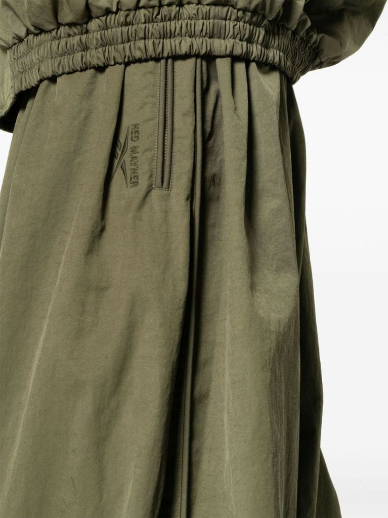 X Hed Mayner Green Wide-leg Track Pants