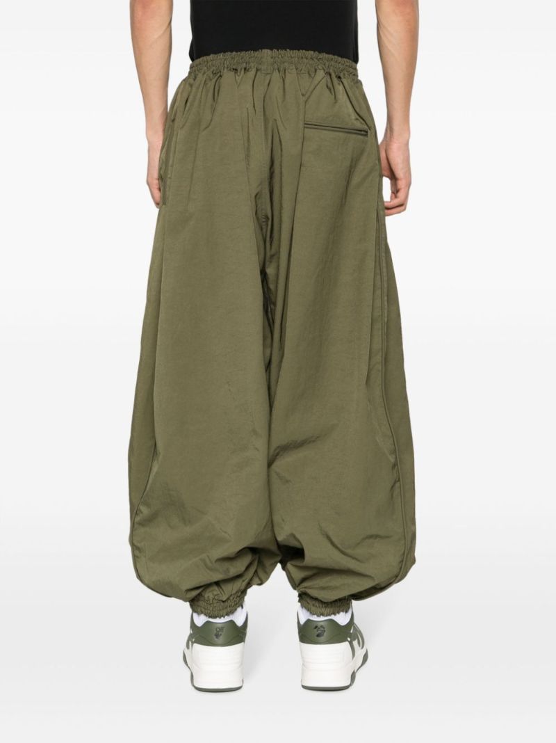 X Hed Mayner Green Wide-leg Track Pants