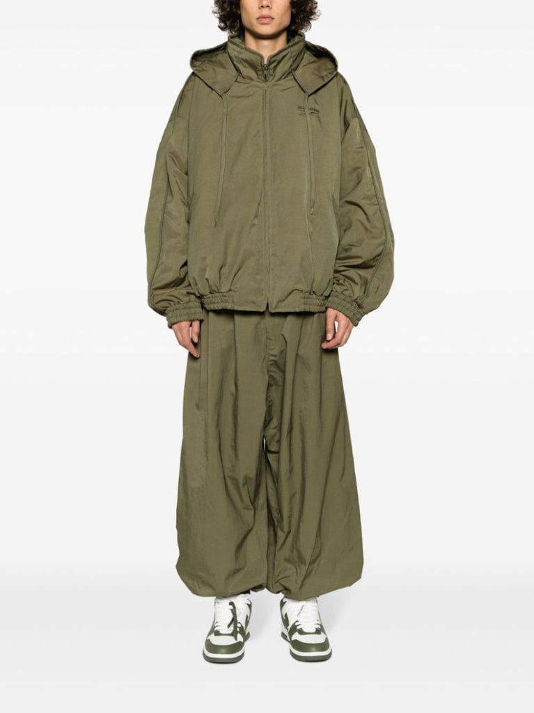 X Hed Mayner Green Wide-leg Track Pants