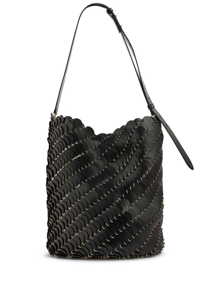 Black PacoÃ_x0083_Â¯o Leather Bucket Bag