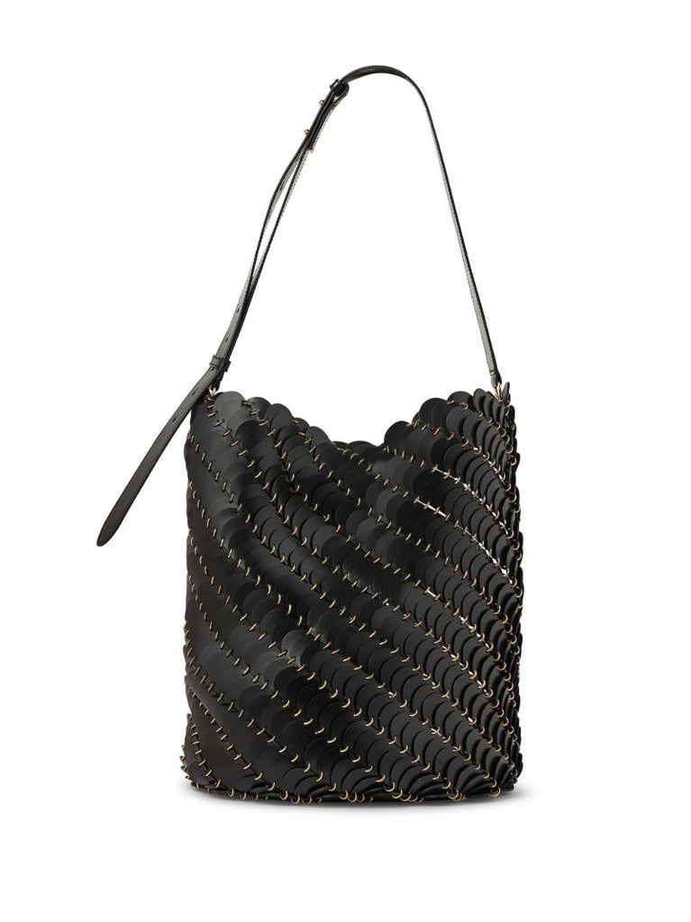 Black PacoÃ_x0083_Â¯o Leather Bucket Bag