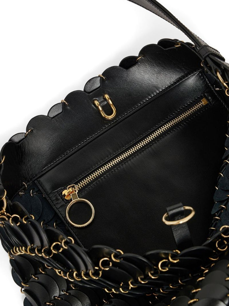 Black PacoÃ_x0083_Â¯o Leather Bucket Bag