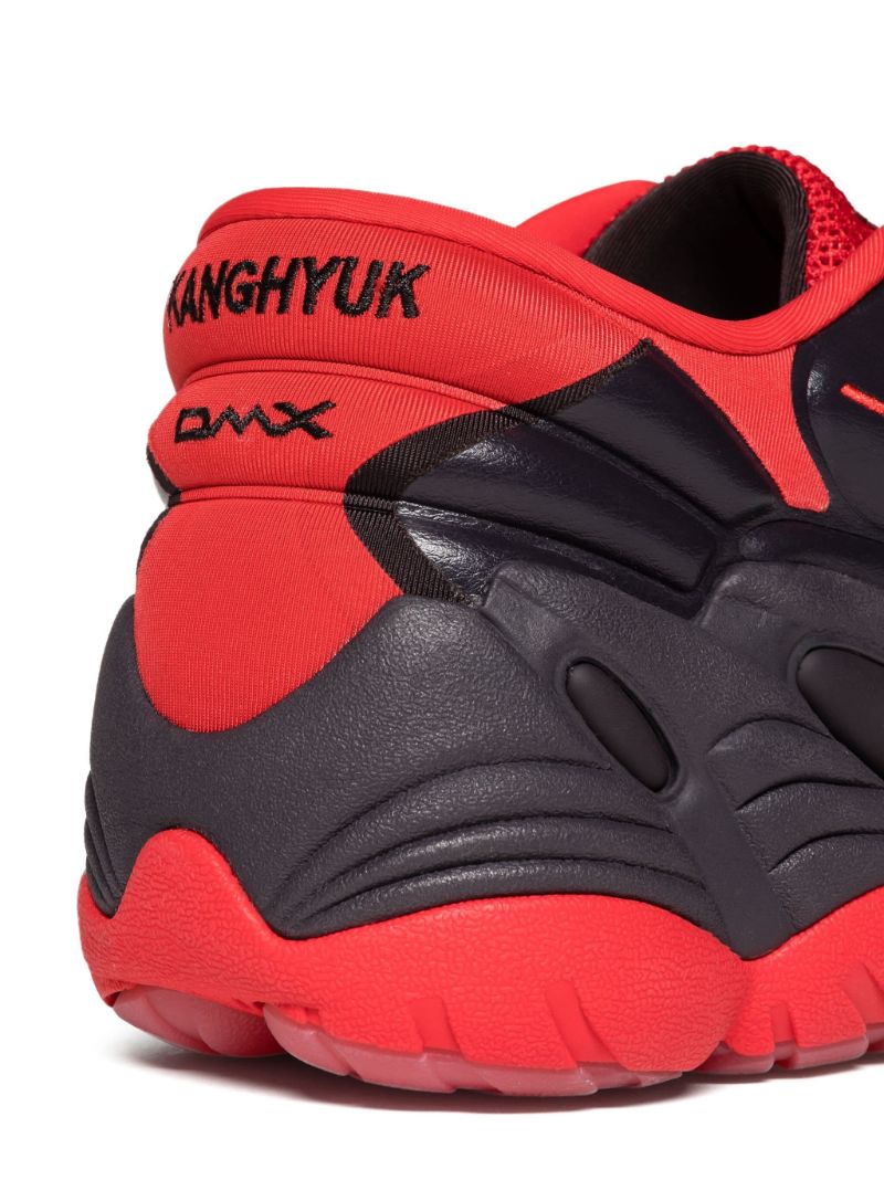 X Kanghyuk Red Dmx Run 6 Modern Sneakers
