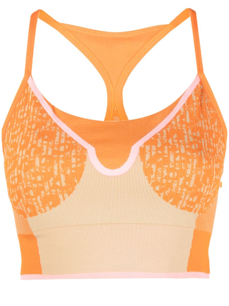 Orange Truestrength Seamless Sports Bra