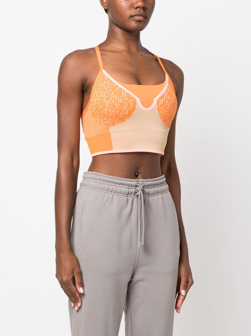Orange Truestrength Seamless Sports Bra