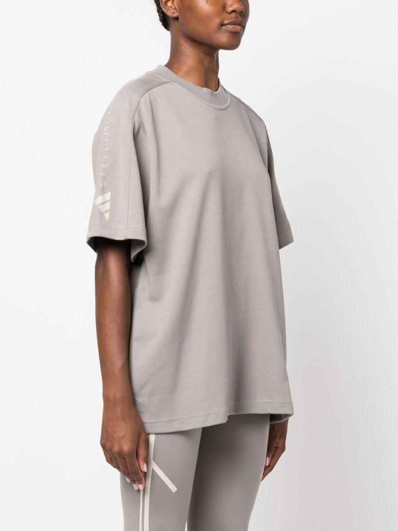 Grey Logo-print T-shirt