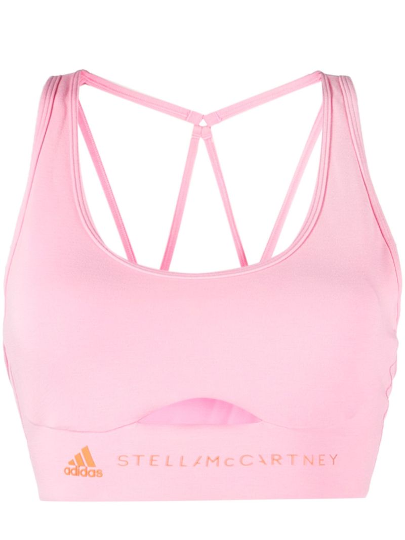 Pink Truestrength Cut-out Sports Bra