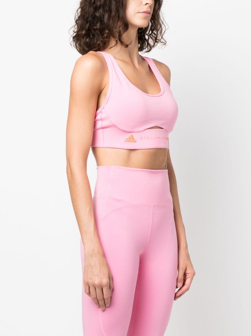 Pink Truestrength Cut-out Sports Bra
