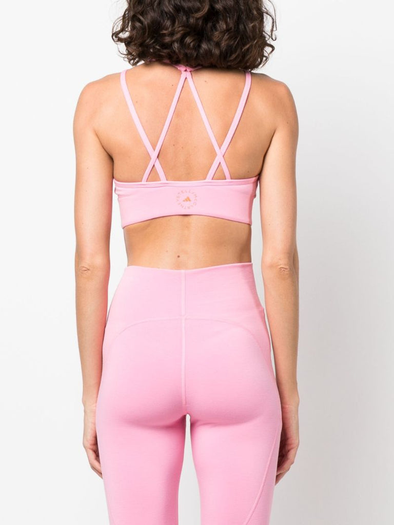 Pink Truestrength Cut-out Sports Bra