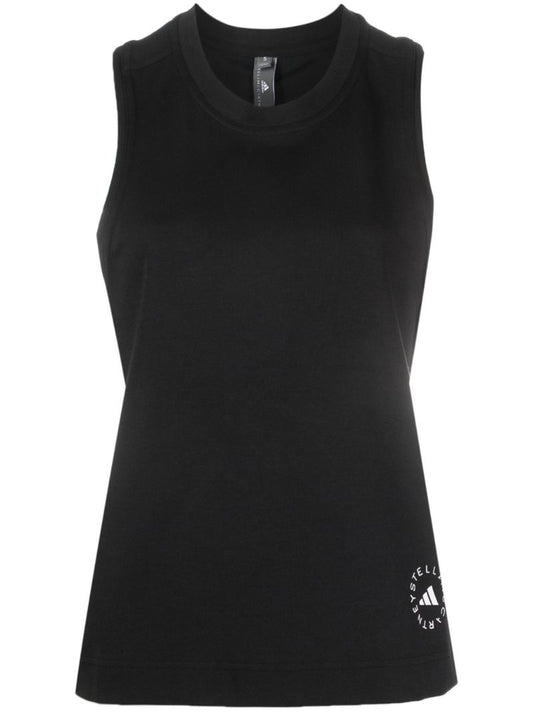 Grey Logo-print Training Tank Top