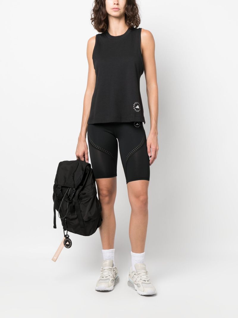 Grey Logo-print Training Tank Top