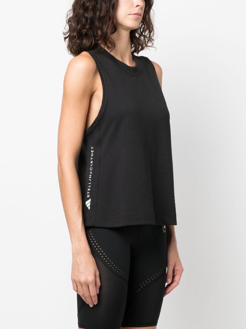 Grey Logo-print Training Tank Top