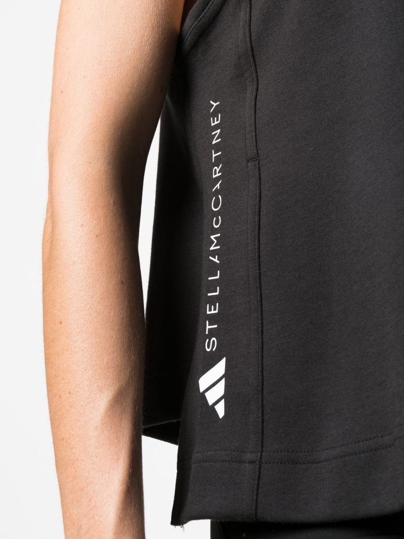 Grey Logo-print Training Tank Top