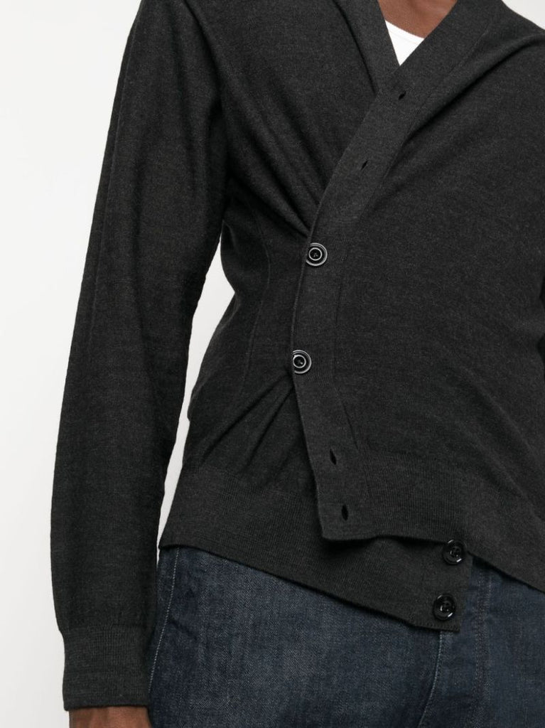 Grey Knitted Cardigan