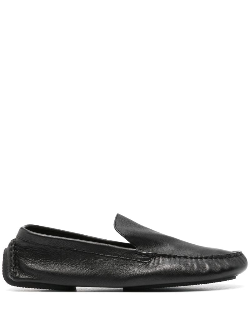 Black Lucca Leather Loafers