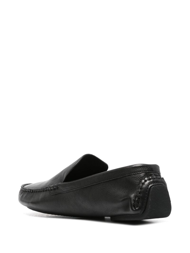 Black Lucca Leather Loafers