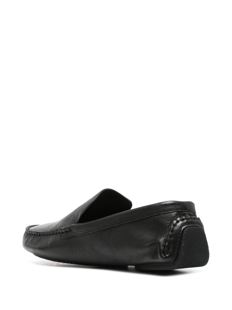 Black Lucca Leather Loafers