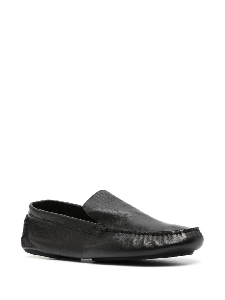 Black Lucca Leather Loafers