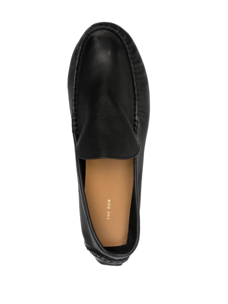 Black Lucca Leather Loafers