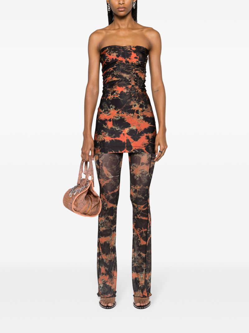 Black Halcyon Acid Flame-print Leggings